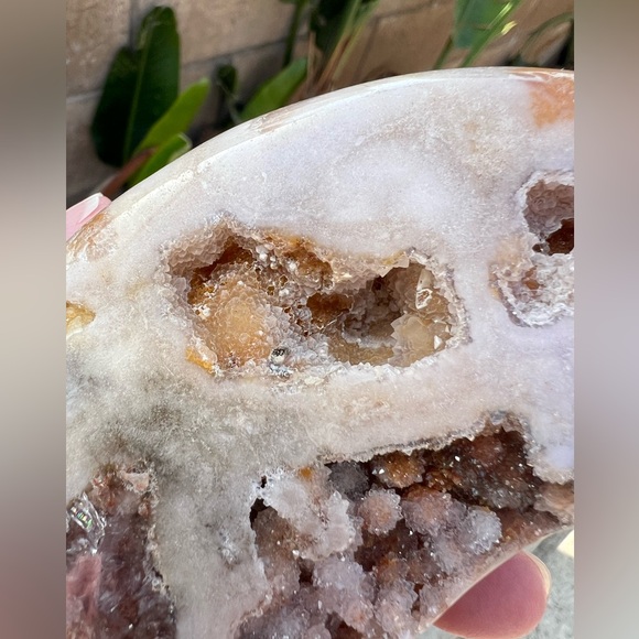 Pink Amethyst Sugar Druzy Moon - Picture 9 of 11